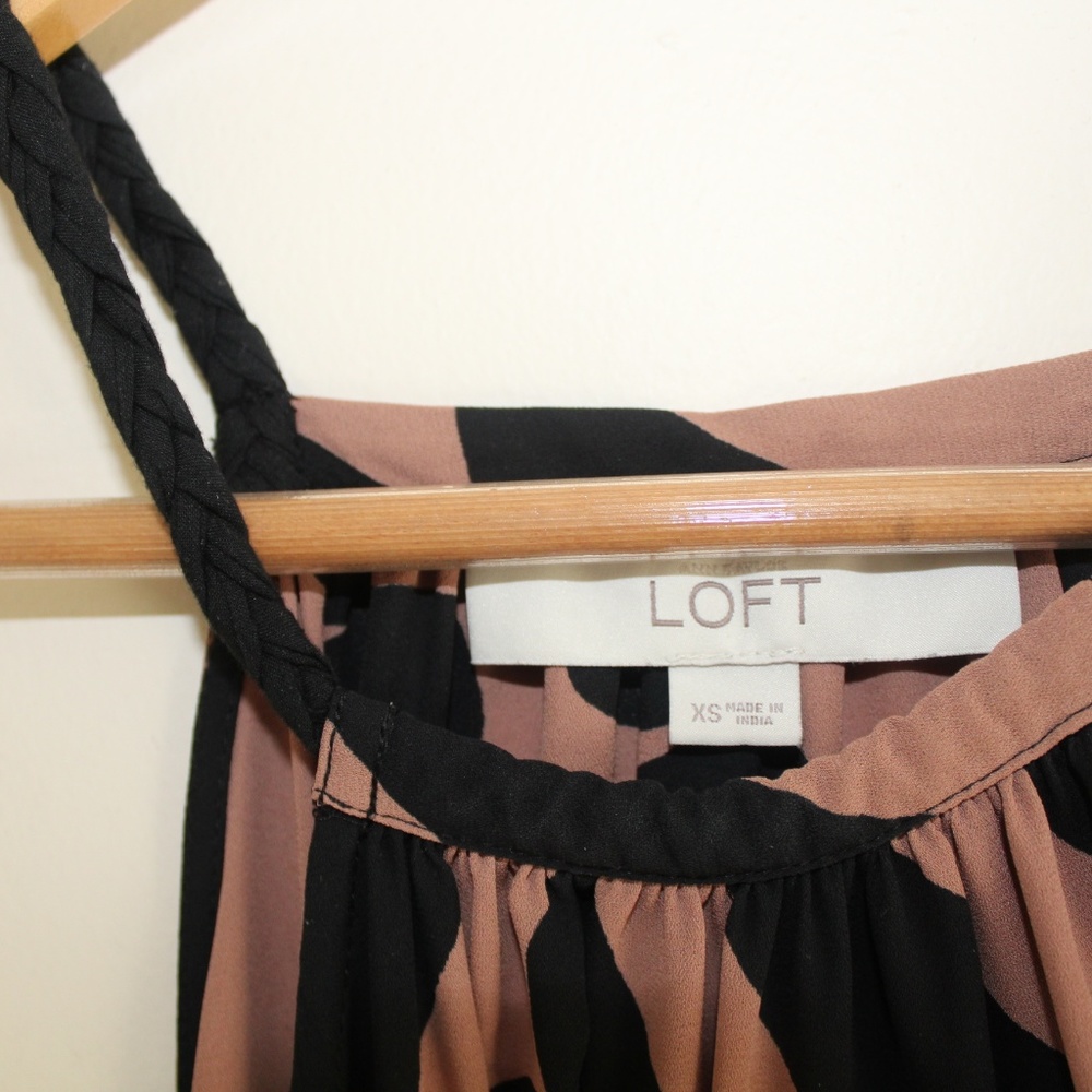 Loft Abstract Halter Blouse - Picture 3 of 4